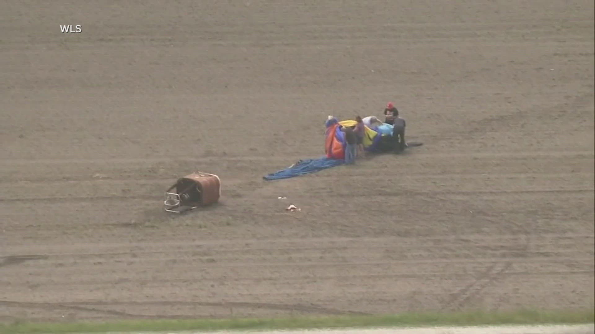 Three people were seriously injured after a hot air balloon crashed into a powerline in Indiana.