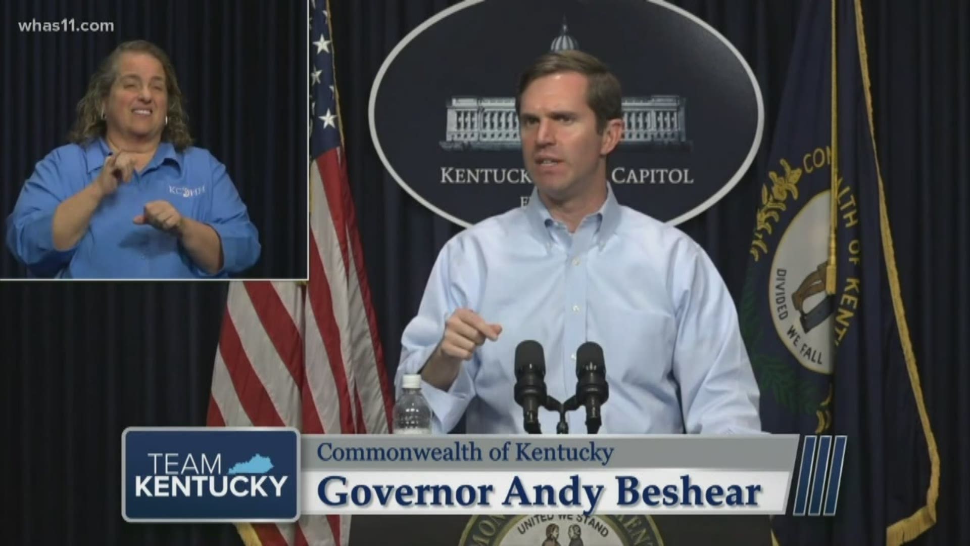 Gov. Beshear said the state believes they have tested 12,000 people in Kentucky so far.