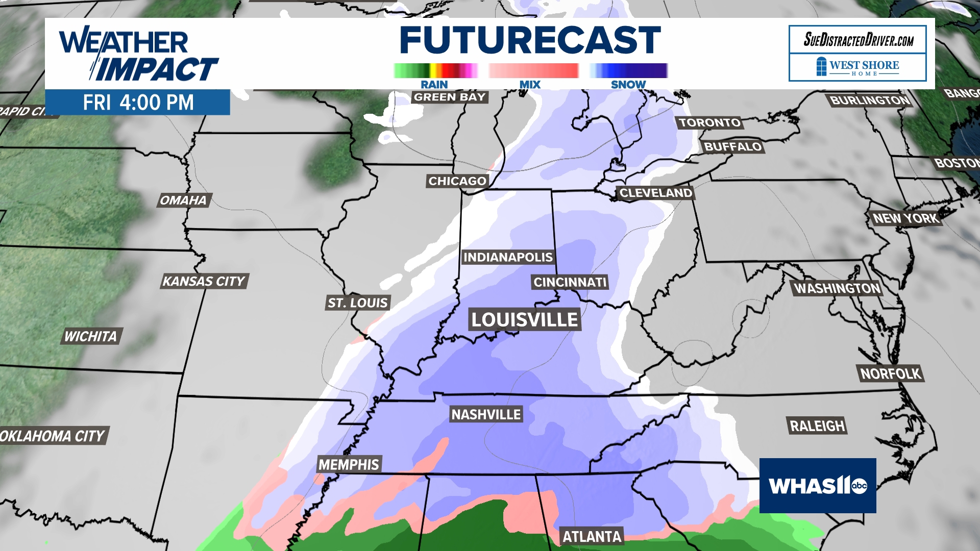 How much snow is expected in Louisville on Friday? | Winter weather ...
