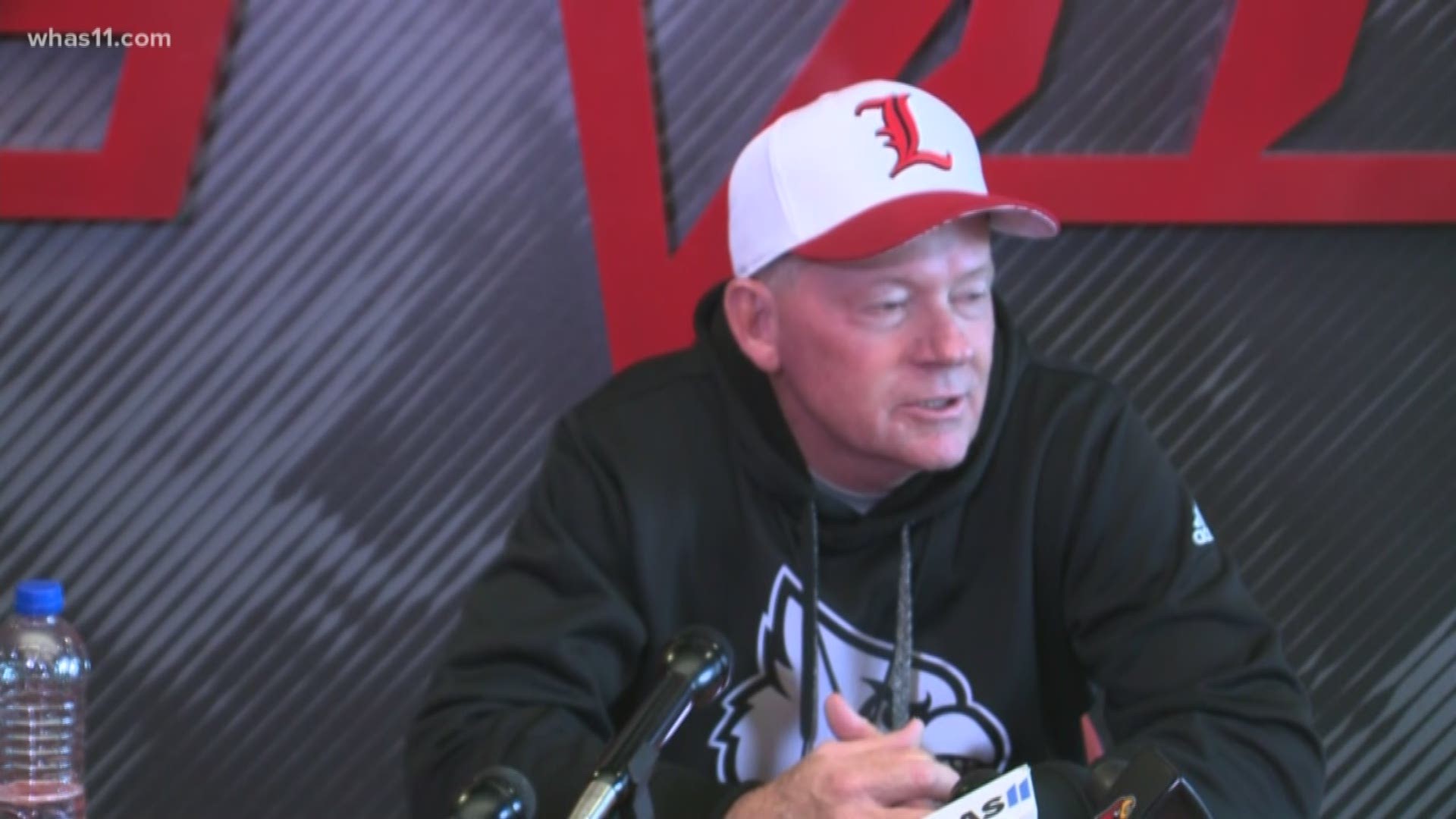 Petrino held his conference ahead of U of L's next game.