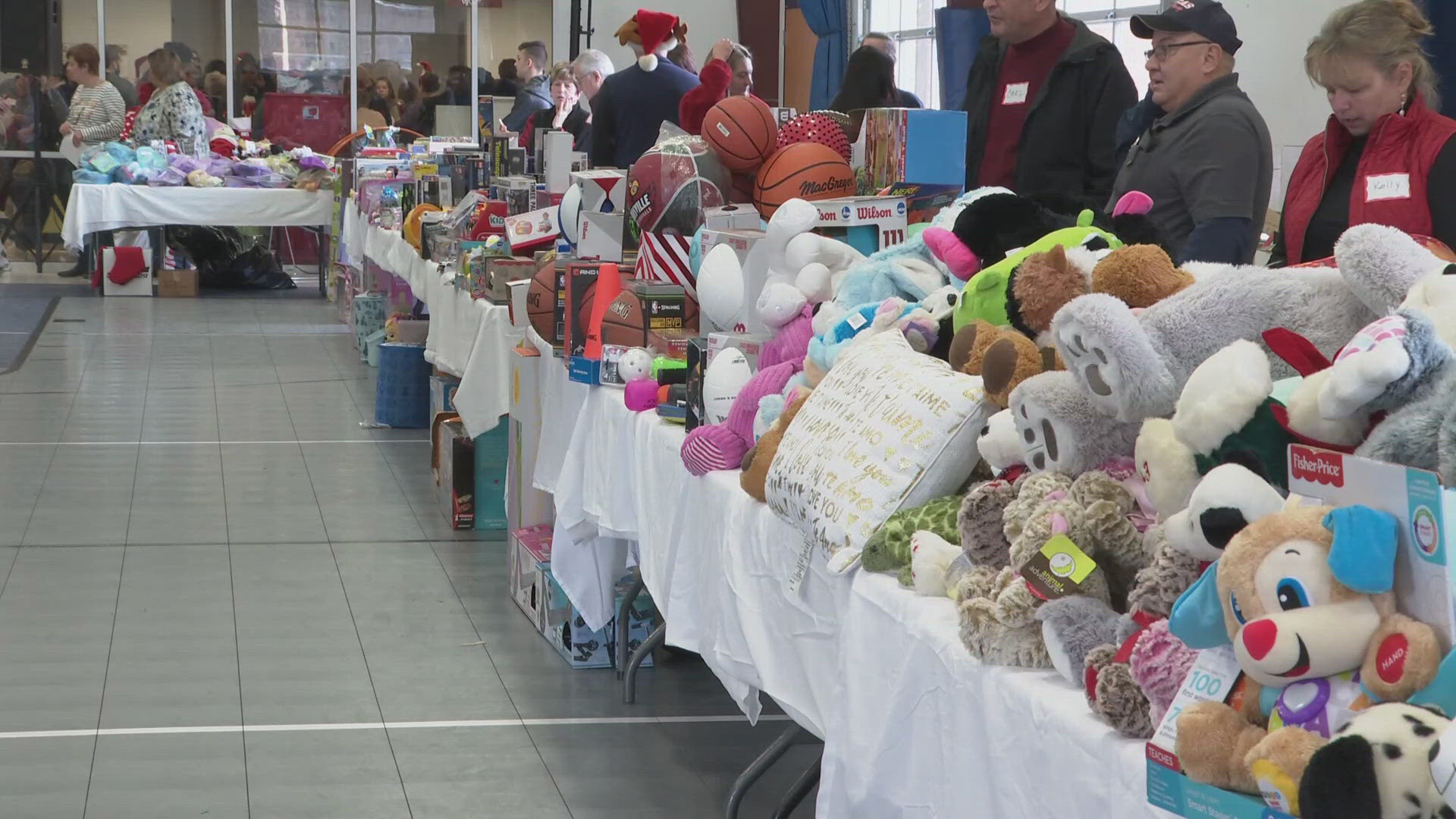 The Annual Santa Shop allows families to "shop" for Christmas Presents at no cost.