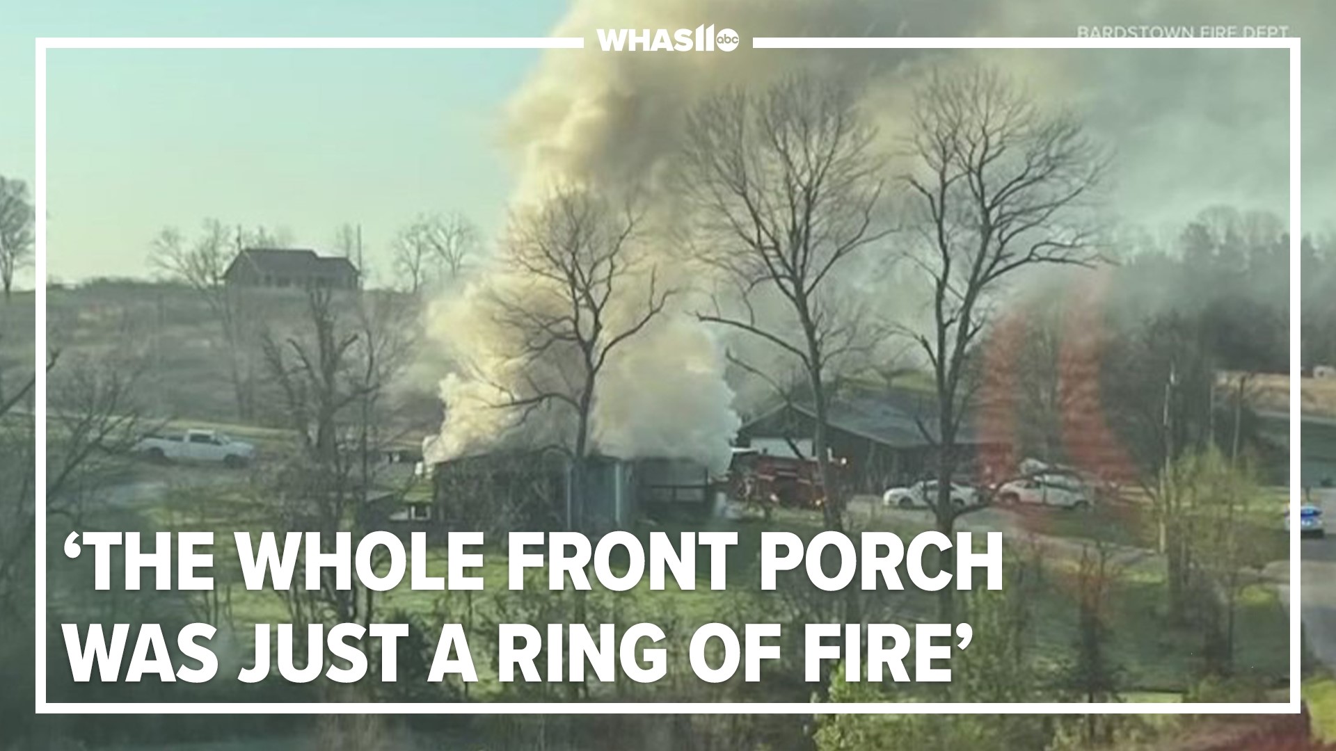 The family says they are extra thankful after firefighters help to save their dogs that were trapped inside during that Pottershop Road on Sunday.