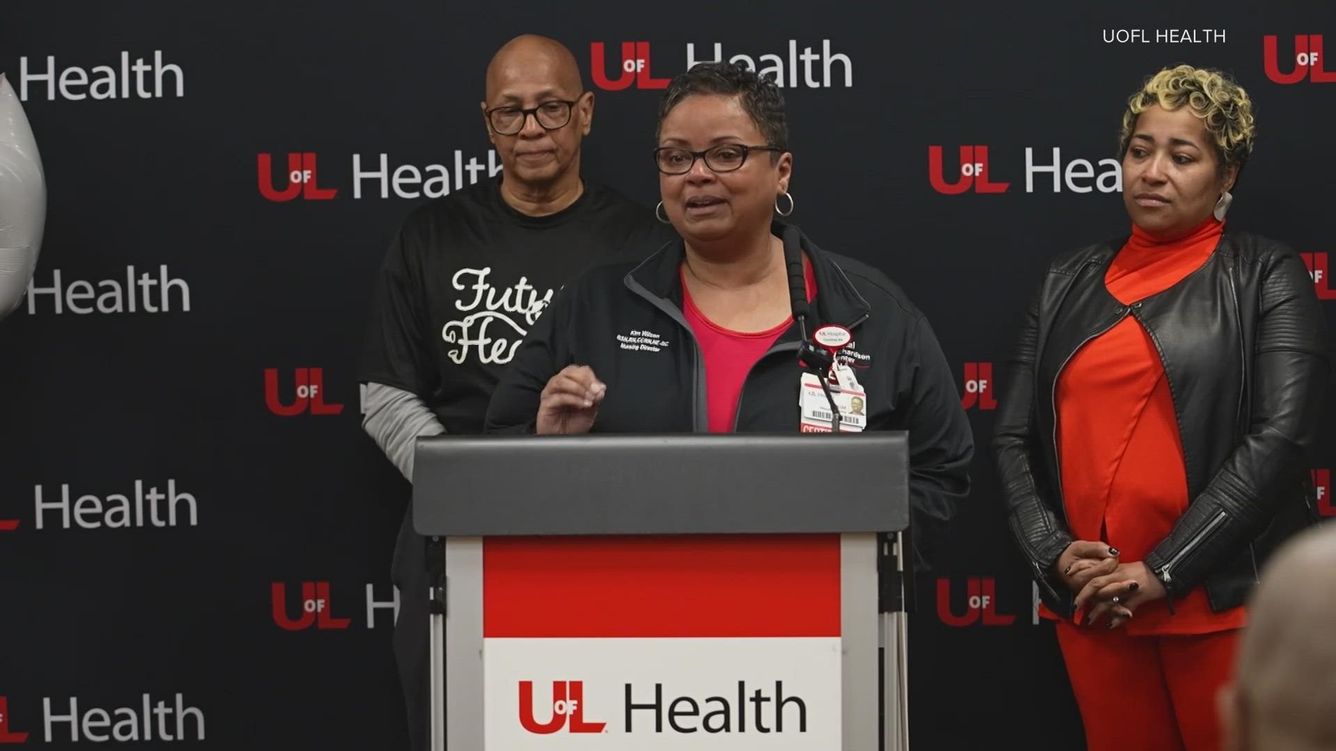 The 3rd annual Kelsie small future healer award  was presented to Kim Wilson, a registered nurse and the director of critical care services at UofL Health.
