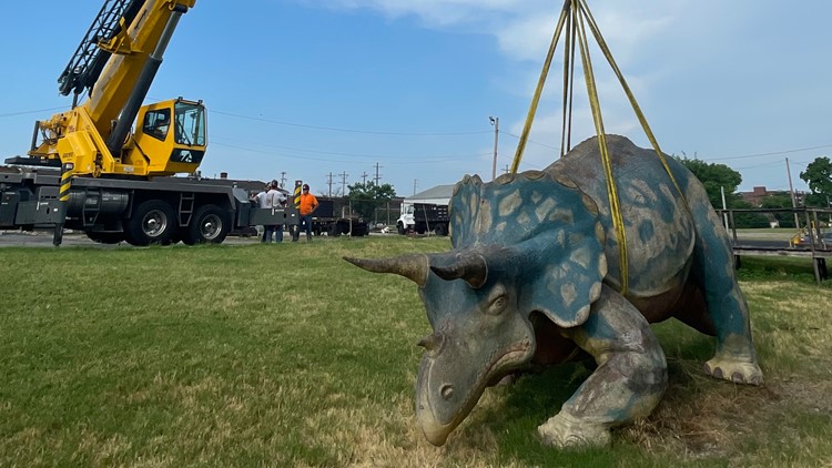 Louisville's Triceratops secured in new home
