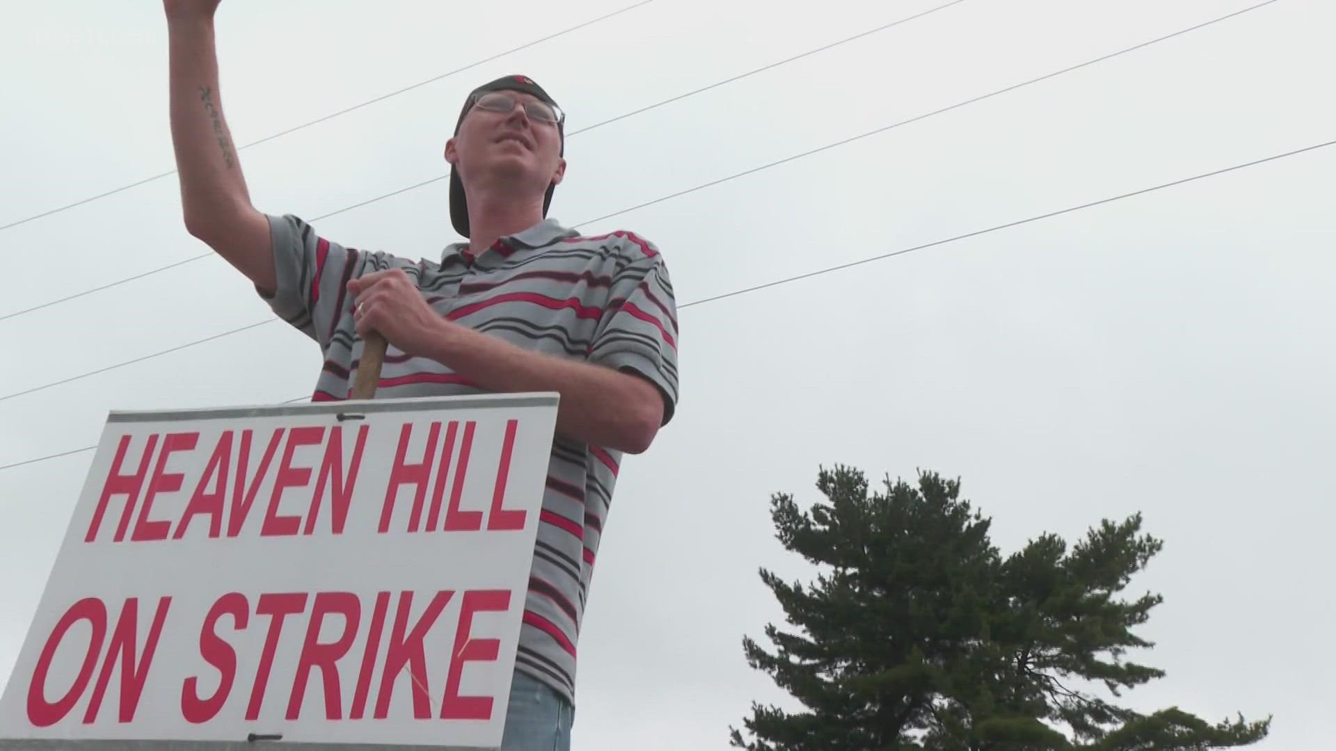 Heaven Hill employees say they're going to continue to strike after rejecting a proposed contract with the distillery.