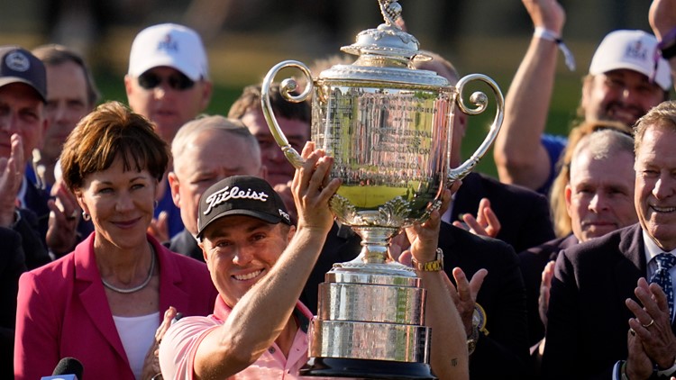 Louisville native Justin Thomas captures 2nd PGA title in playoff