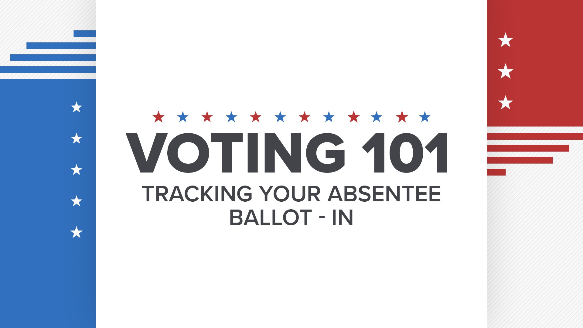 If you're nervous about where your absentee ballot is, you can check its status online.