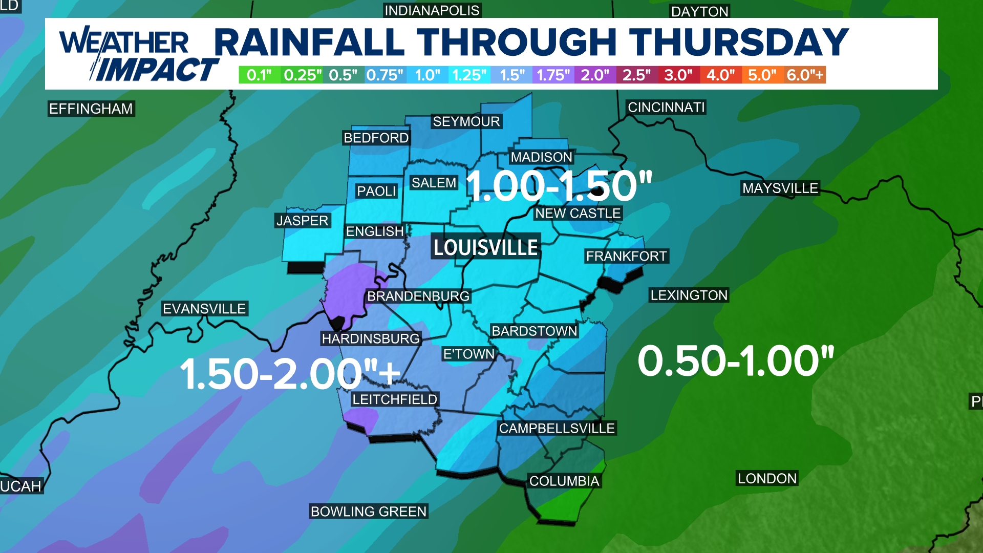 Morning showers expected to roll into Louisville area Wednesday