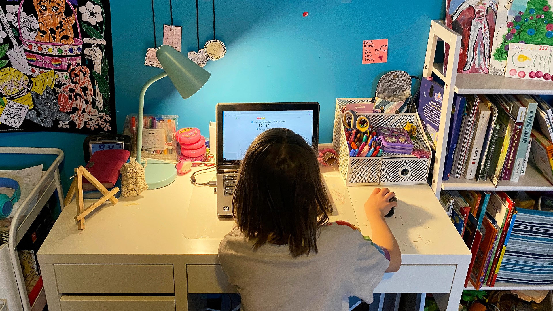 Parents concerned about child going back to school get creative to keep her safe amid the pandemic.