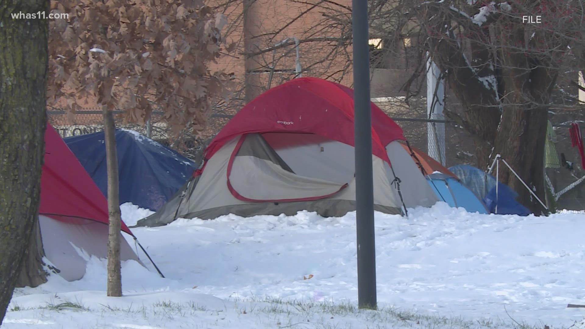 Voice of Truth Church on Valley Station Road is meeting a need by providing pop up shelters for the homeless this winter