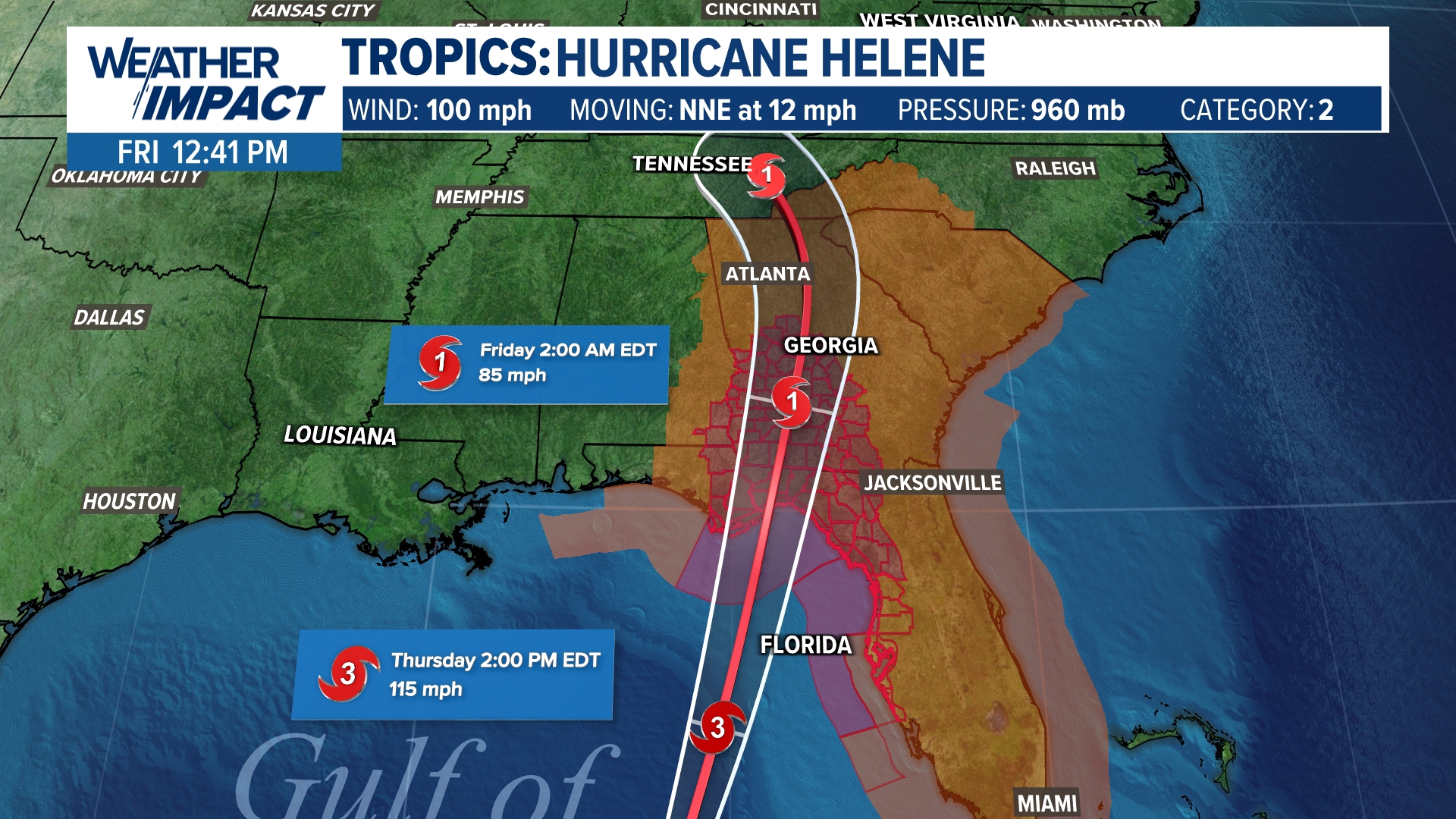 Hurricane Helene is expected to rapidly strengthen and hit Florida Thursday as a Category 3 or higher storm, producing winds up to 156 miles per hour.