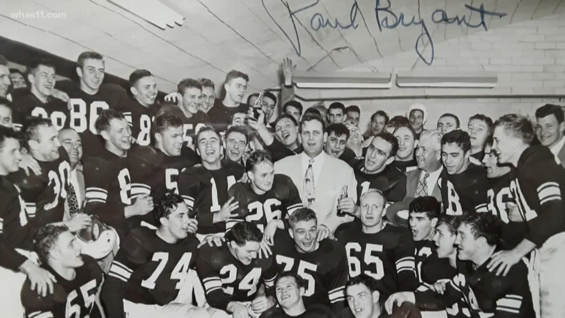 Coach Bear Bryant led the Kentucky Wildcats to a series of victories from 1946-1953. Doug Proffitt details the history of the famous coach - and his personal connection to Bryant's legacy.