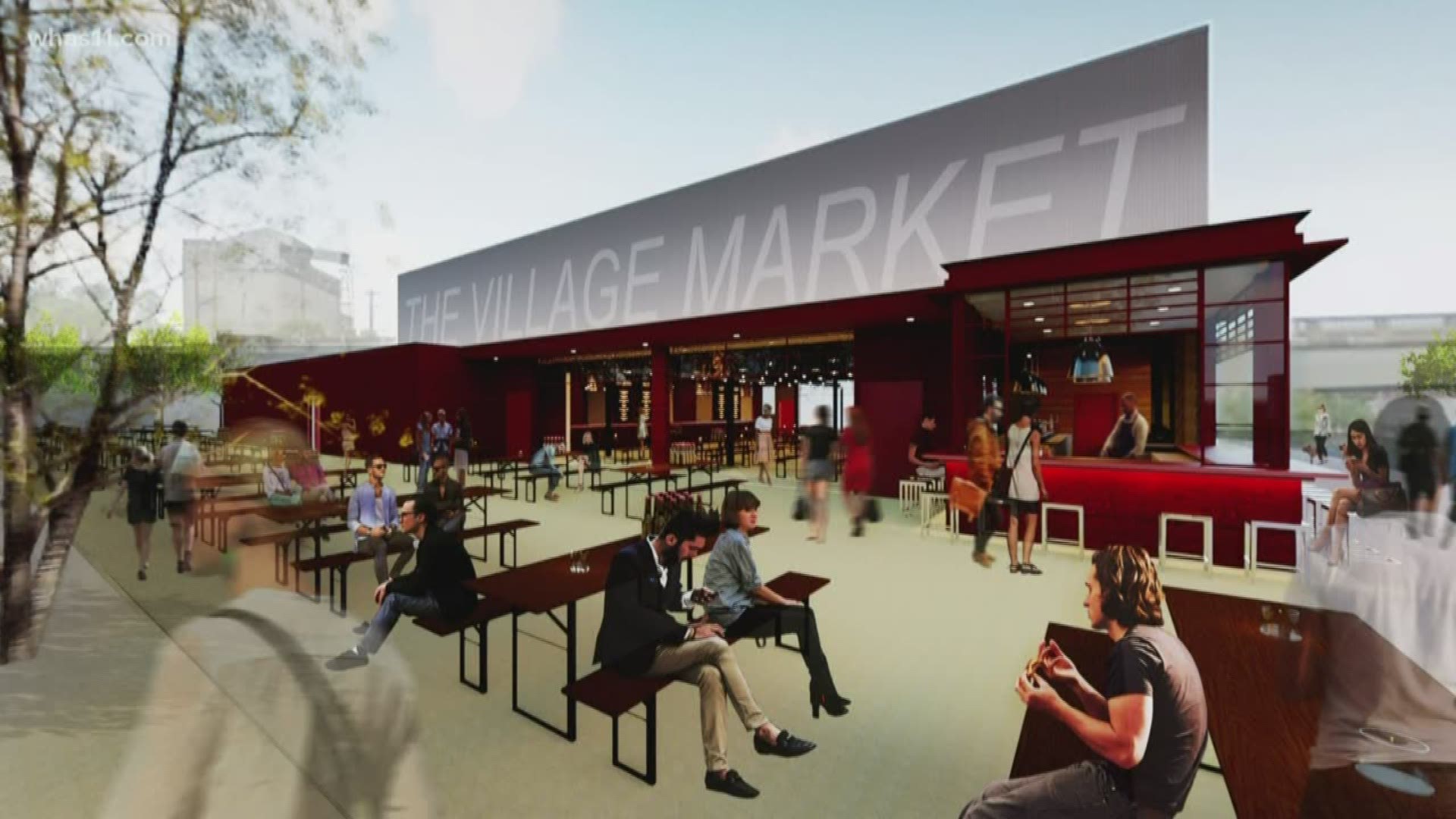 The first food hall in Louisville will open in the spring.
