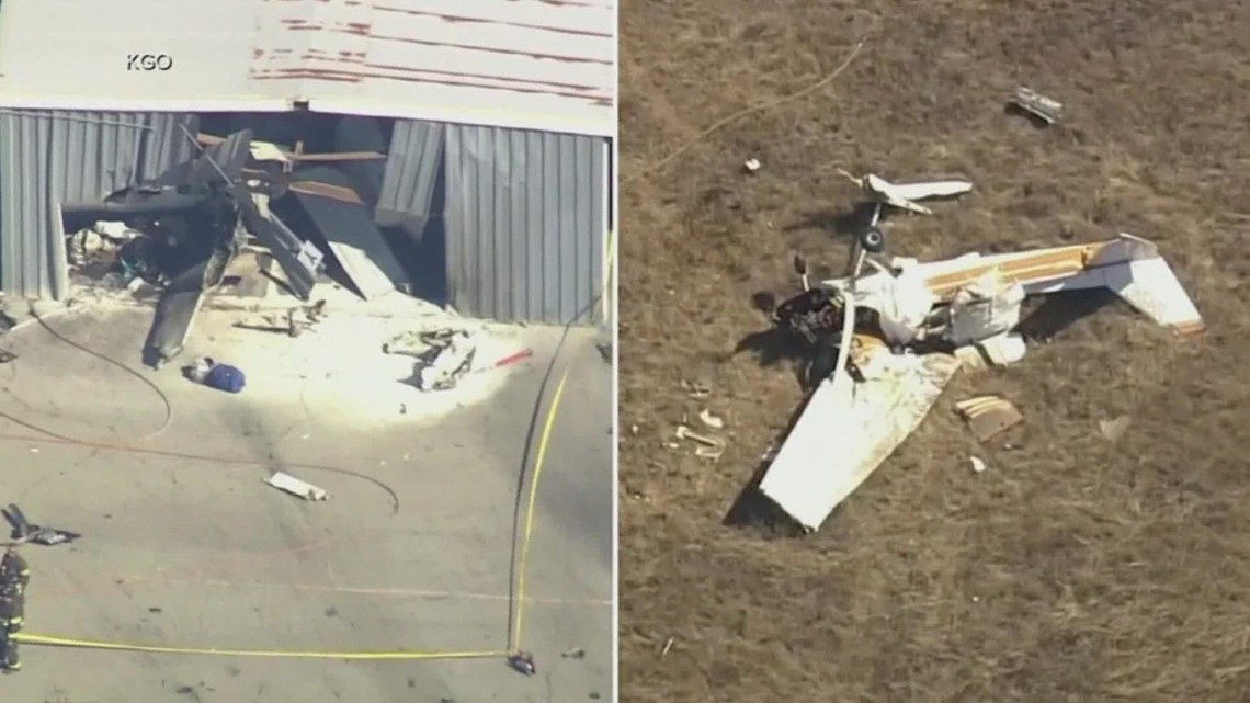 Two small planes collide in California