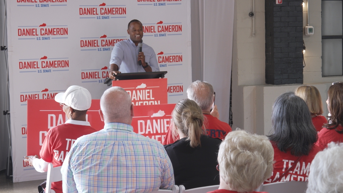 Daniel Cameron 'confident' he'll win the republican nominee for U.S. Senate; Barr says Trump endorsement 'skyrocketed' his campaign's lead