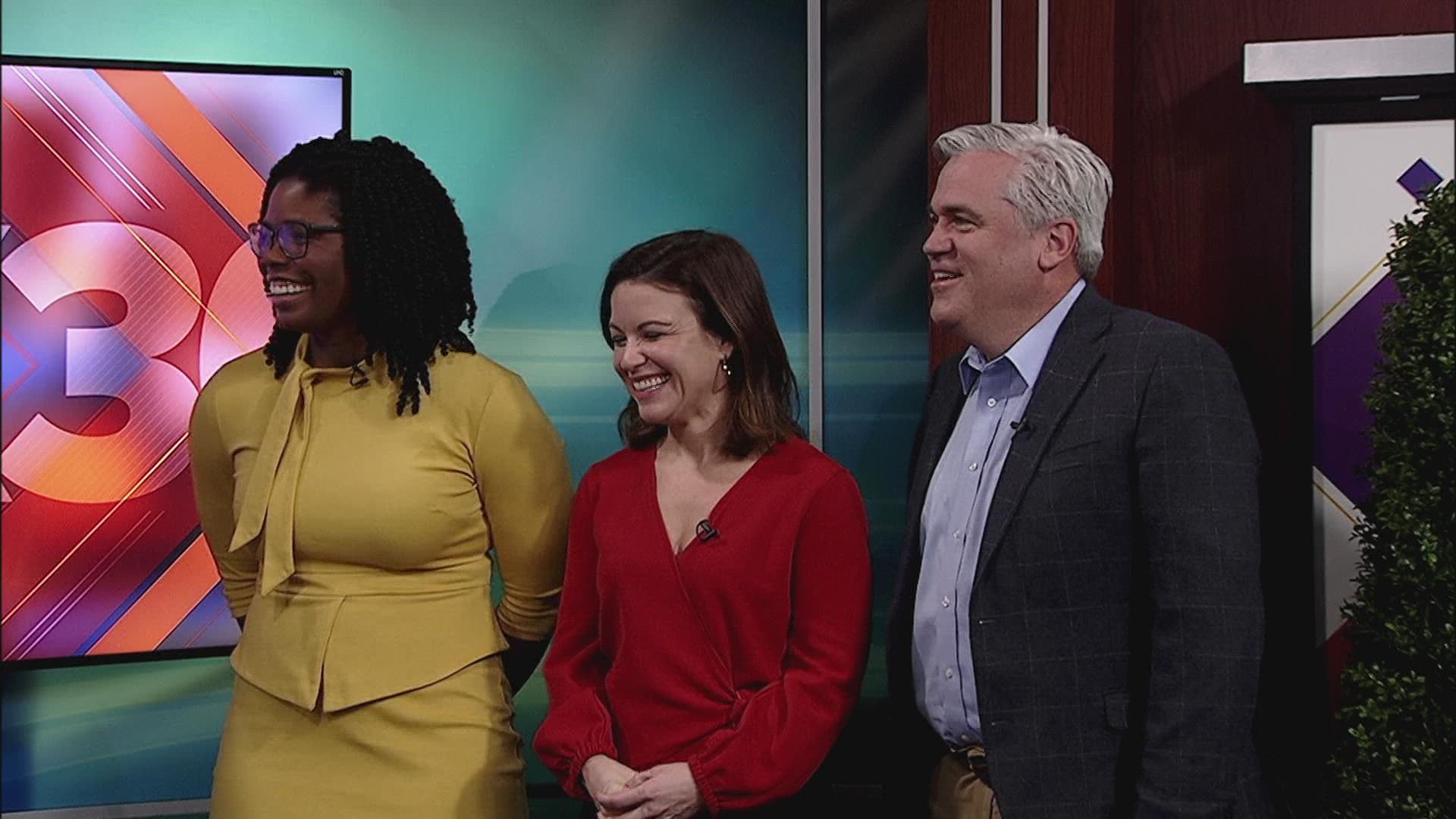 Renee Murphy, Kelsey Starks and Joe Arnold visit the WHAS11 News Station.