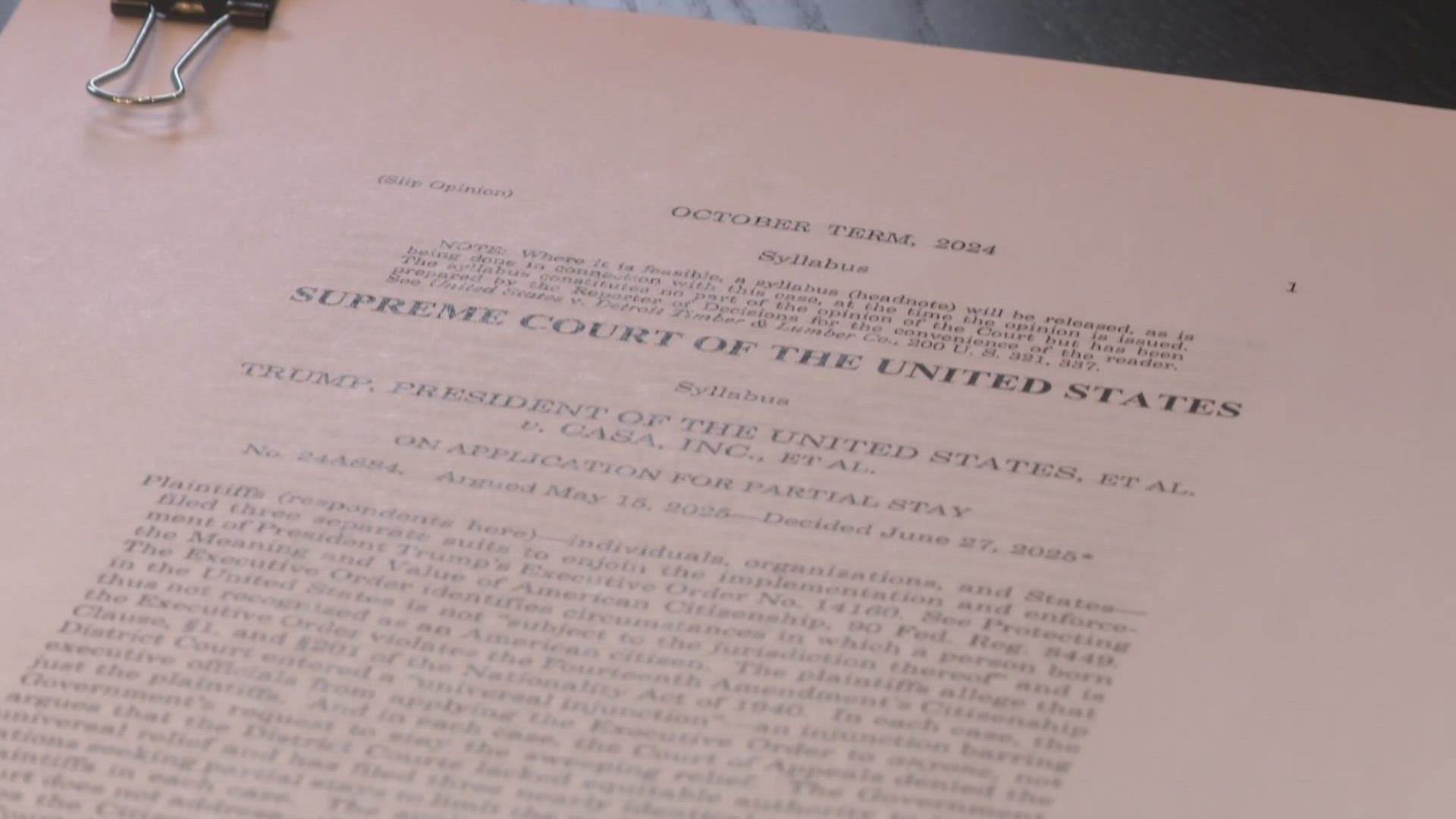 On Friday, Supreme Court Justices handed down a ruling that leaves birthright citizenship in question.