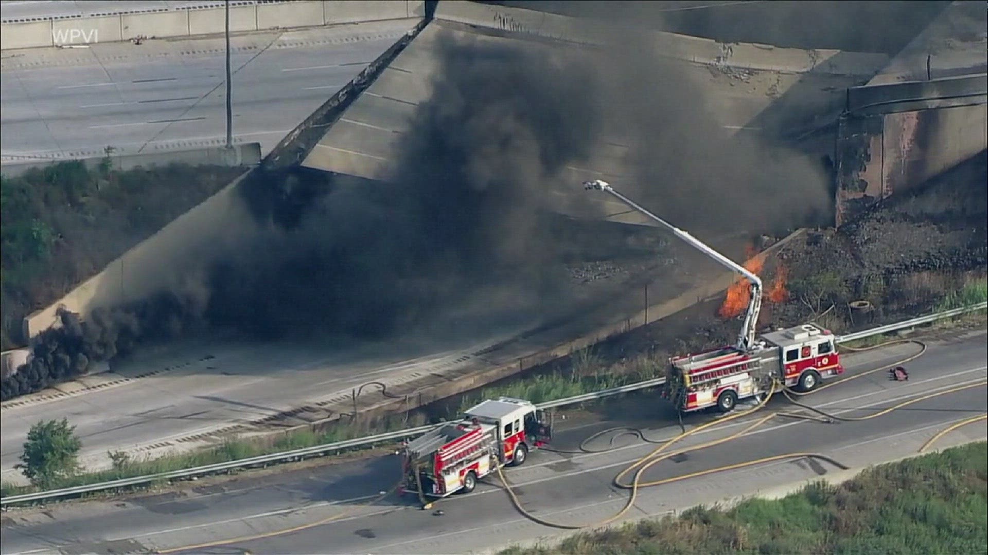 Portion Of I 95 In Philadelphia Collapses After Tanker Truck Catches Fire 0274