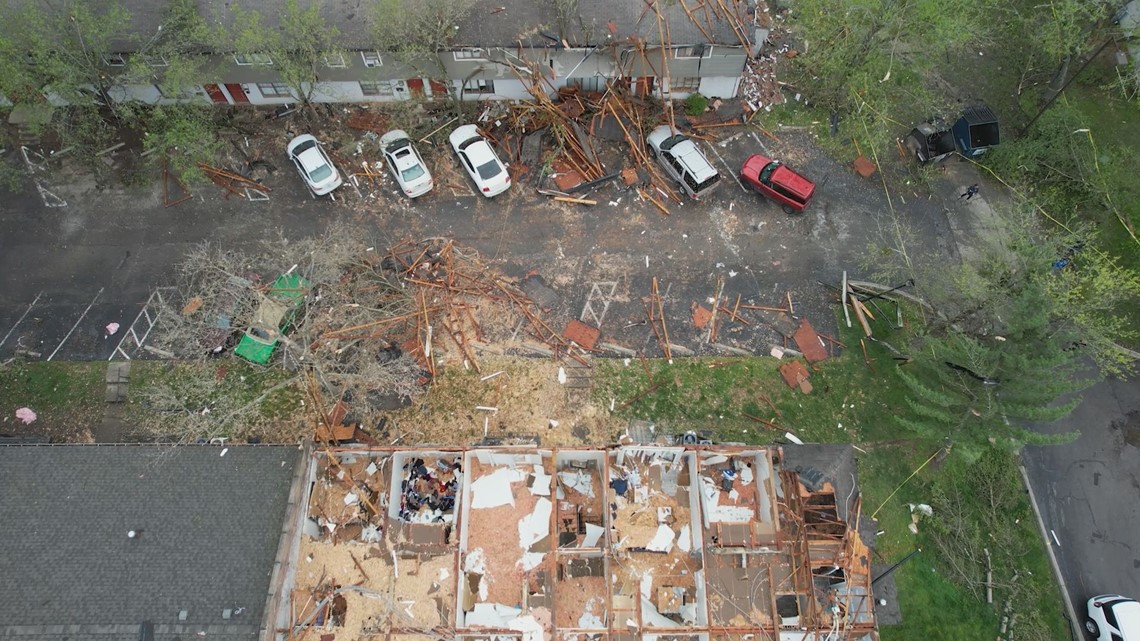 Tornadoes leave damage in Louisville, parts of Meade County