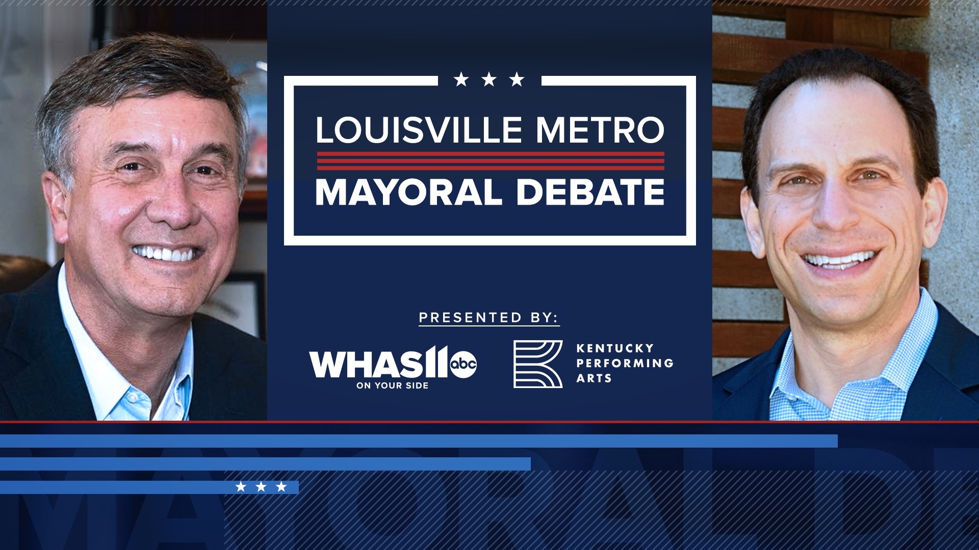 Louisville mayoral candidates Bill Dieruf and Craig Greenberg discuss their vision for the city in a forum hosted by WHAS11 and Kentucky Performing Arts.