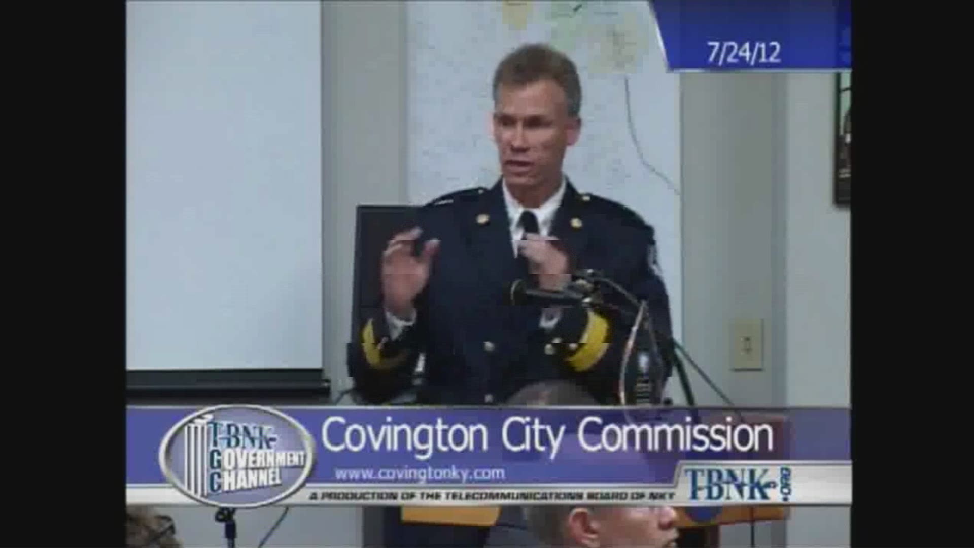 Chief Chip Terry delivers a powerful speech when retired from the Covington Fire Department in 2012