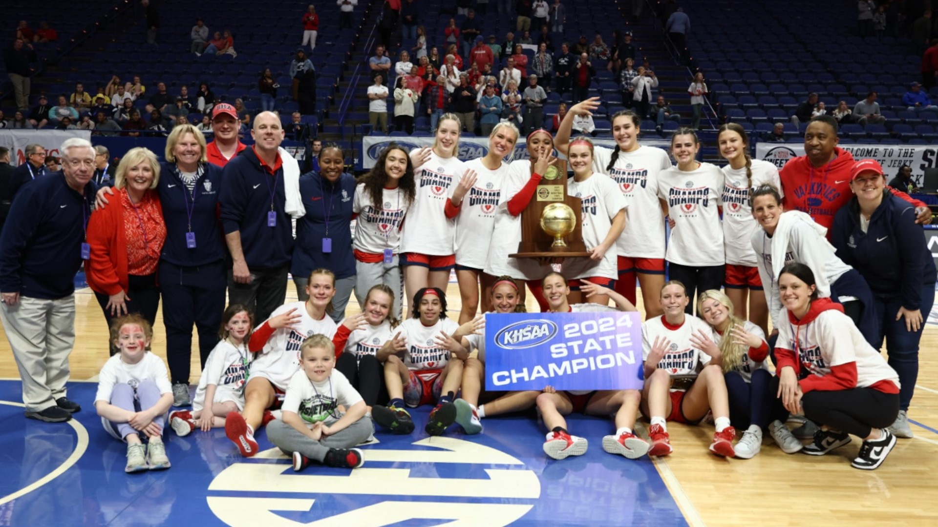 The Valkyries won the KHSAA title after beating McCracken County 60-49. It was their second straight year meeting in the championship game.