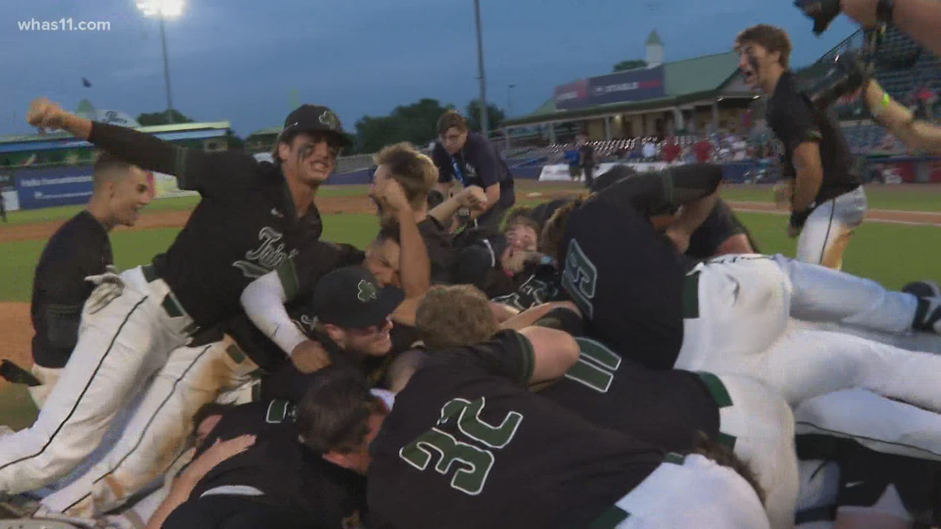 Trinity baseball has captured its first state title via run rule and finishes the season at 41-2. They beat McCracken County 10-0.