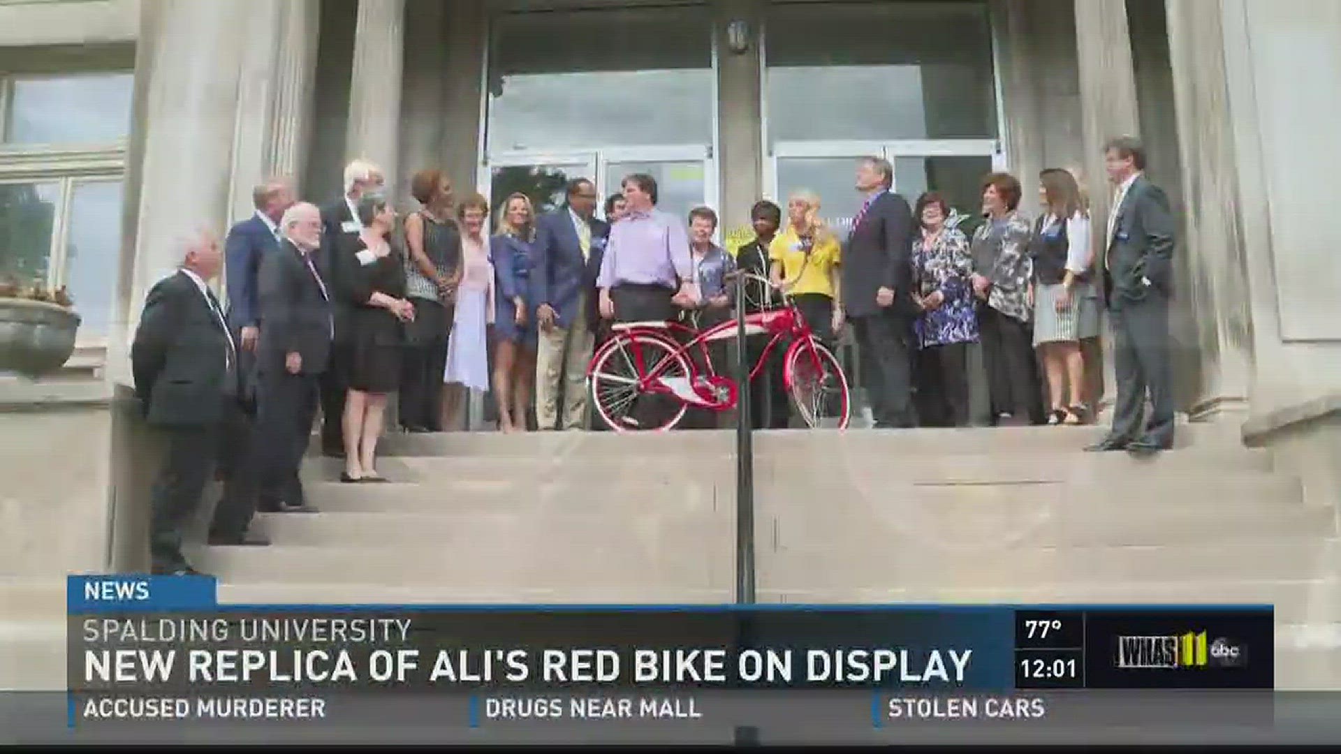 New replica of Ali's red bike on display