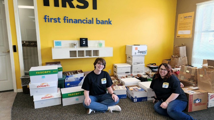 'We are incredibly grateful': Bank hosts book drive for Financial Literacy Month