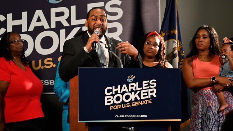 Charles Booker becomes first Black Kentuckian to win a Democratic primary for US Senate