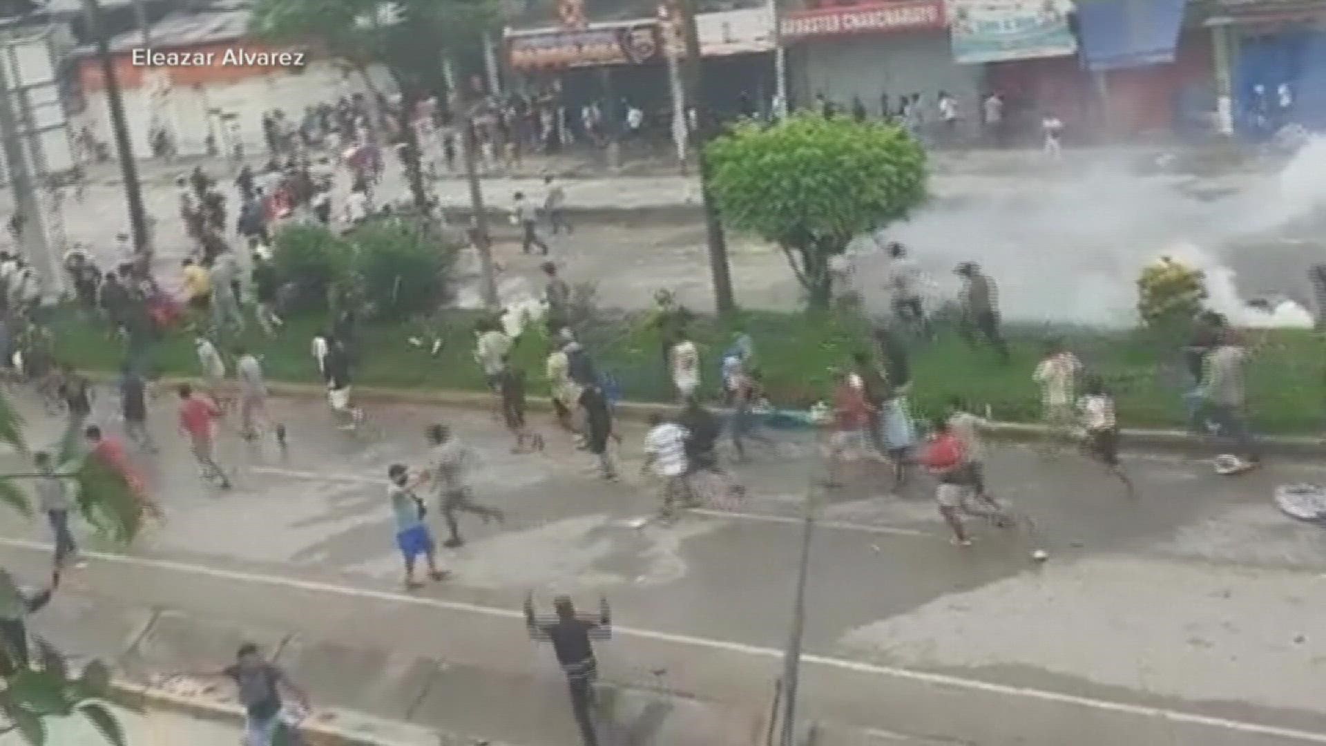 Violence erupted in the streets following the recent ouster and arrest of its former President Pedro Castillo. Protestors demand his freedom and new elections.