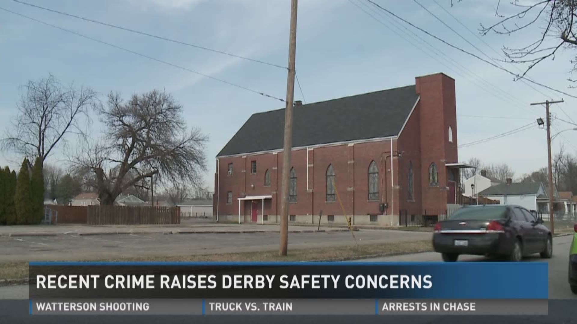 Residents in South Louisville discuss crime and the effects it could have on safety during the Kentucky Derby.