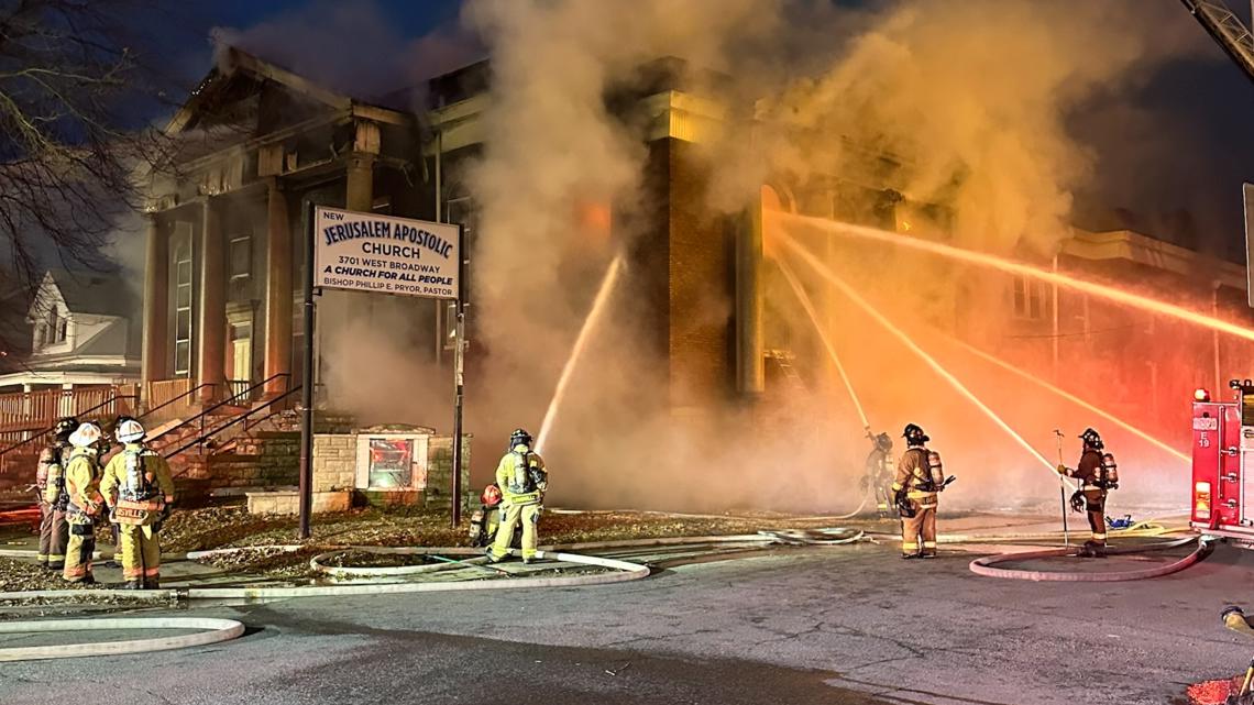 LFD contains church fire in Shawnee neighborhood | whas11.com