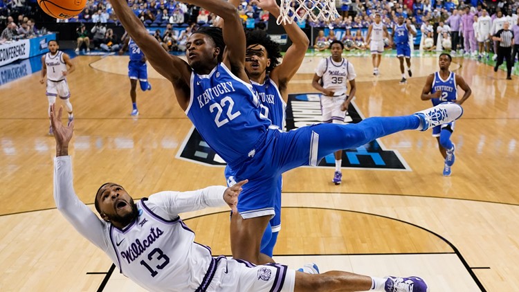 Late 3s lift Kansas State past Kentucky in NCAA Tournament second round