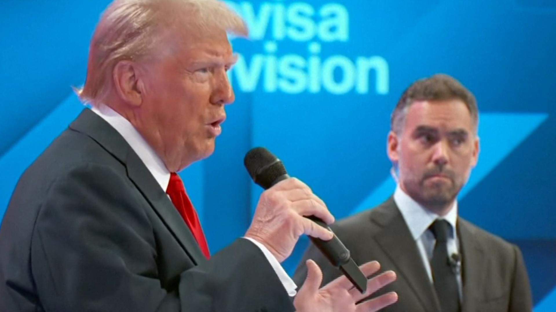 When asked about the insurrection, Trump called Jan. 6 a "day of love."