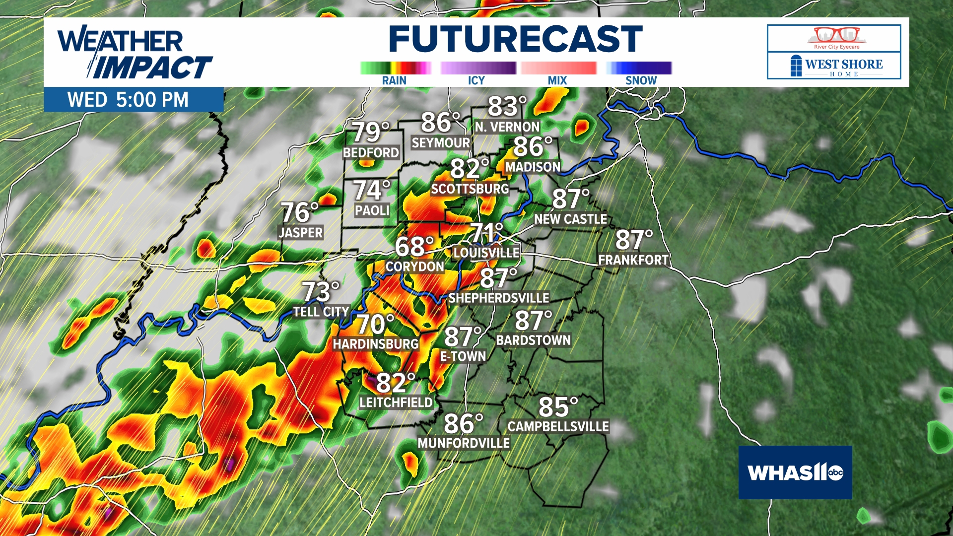 Strong storms possible late Wednesday in Kentucky, southern Indiana ...