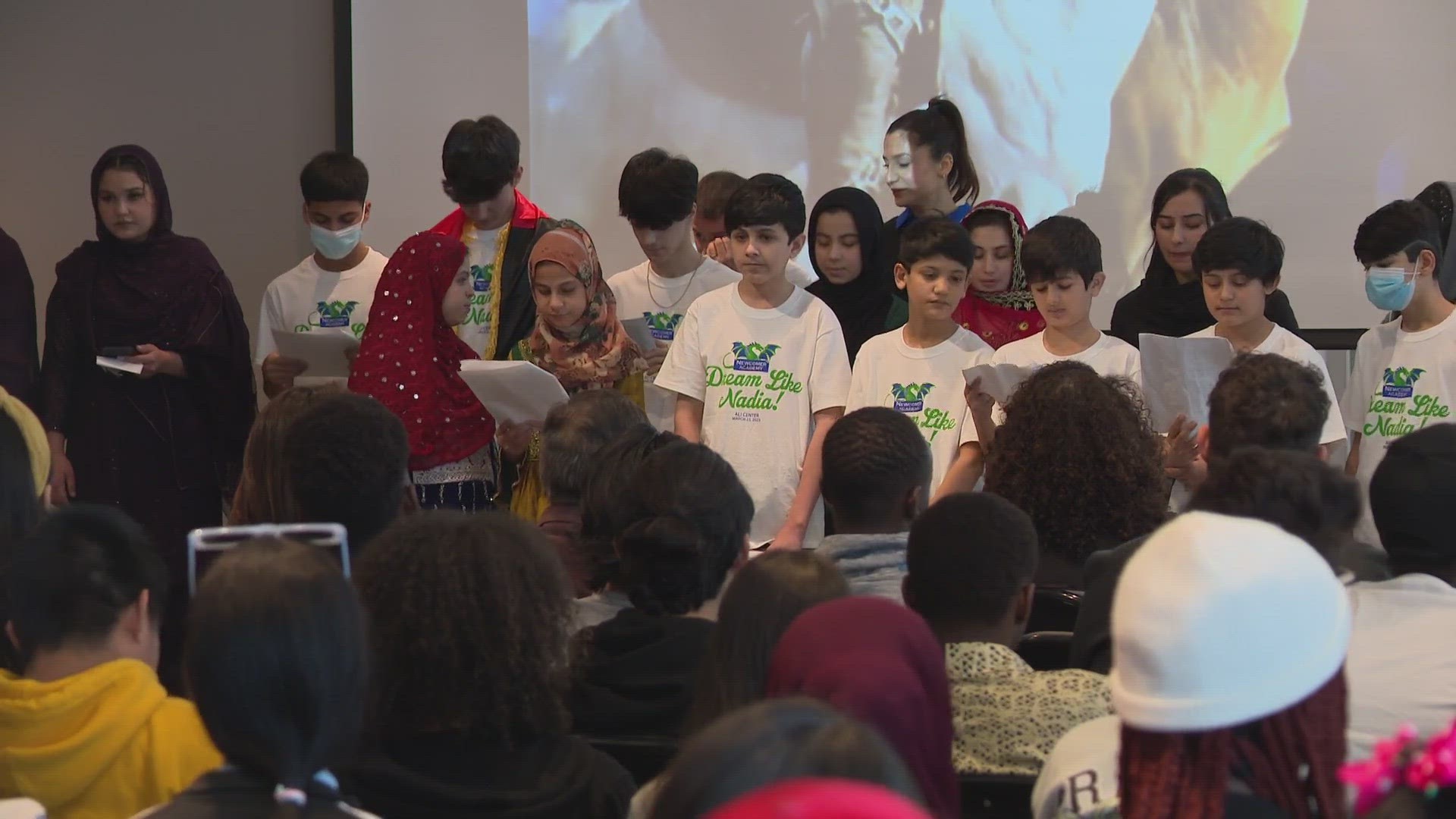 The film focuses on Nadim's fight to flee Afghanistan -- something several students in attendance can relate to.
