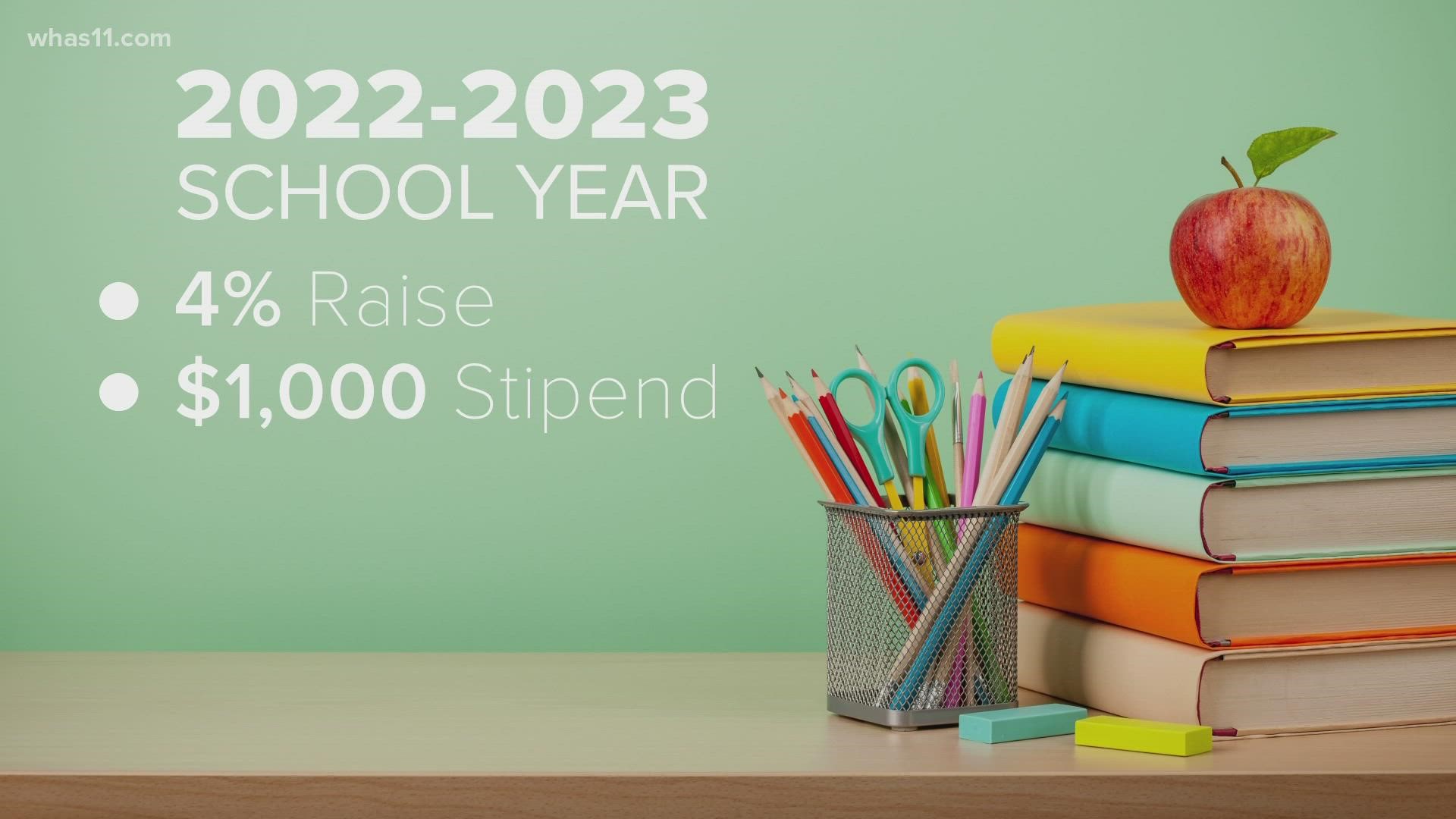 Jefferson County Public School Superintendent Dr. Marty Pollio said the raise is the largest raise percentage-wise the district has given to staff in 15 years.