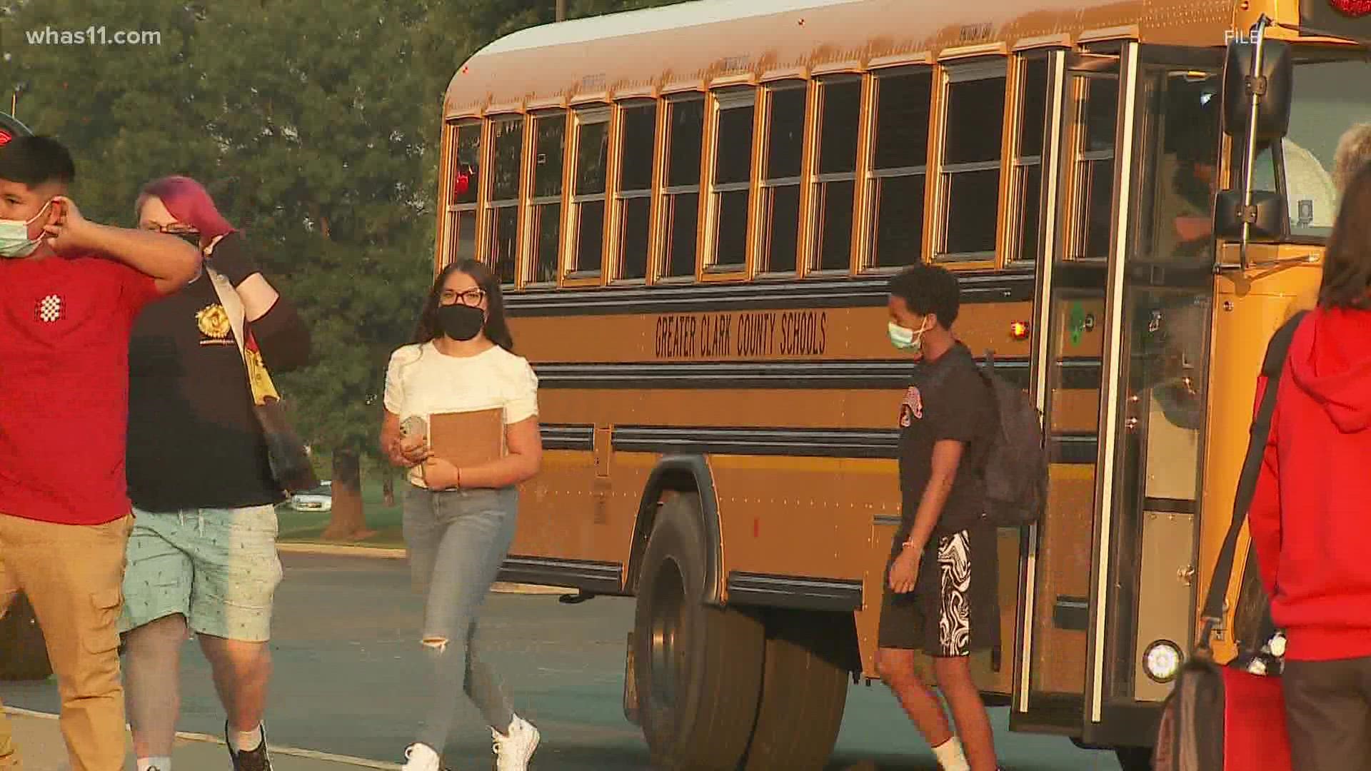 District officials are say they are asking students and staff to wear masks after the county is in the orange zone and COVID cases continue to rise.