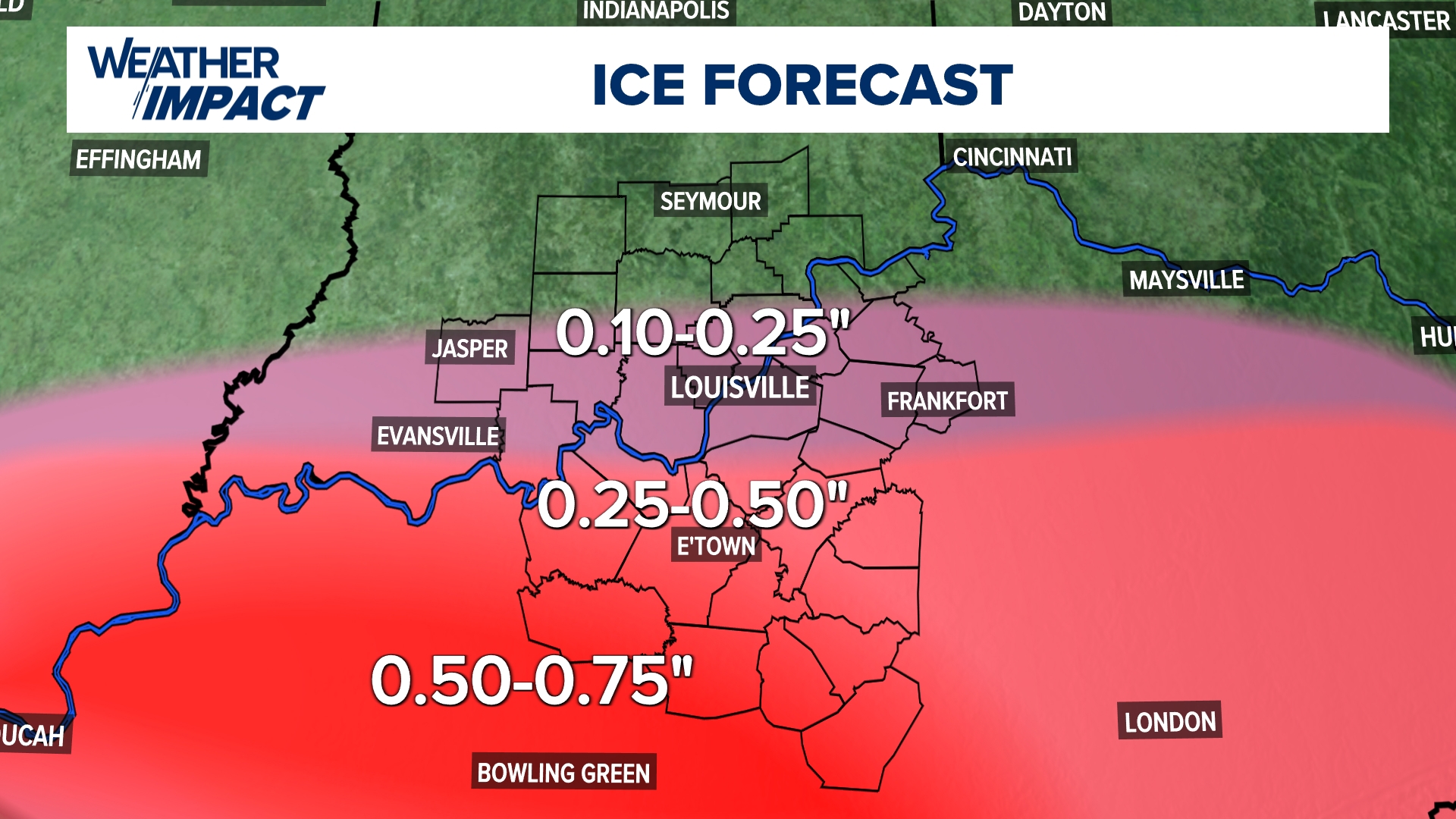 Weather Impact Alert Days | Weekend winter storm in Kentucky, Indiana ...