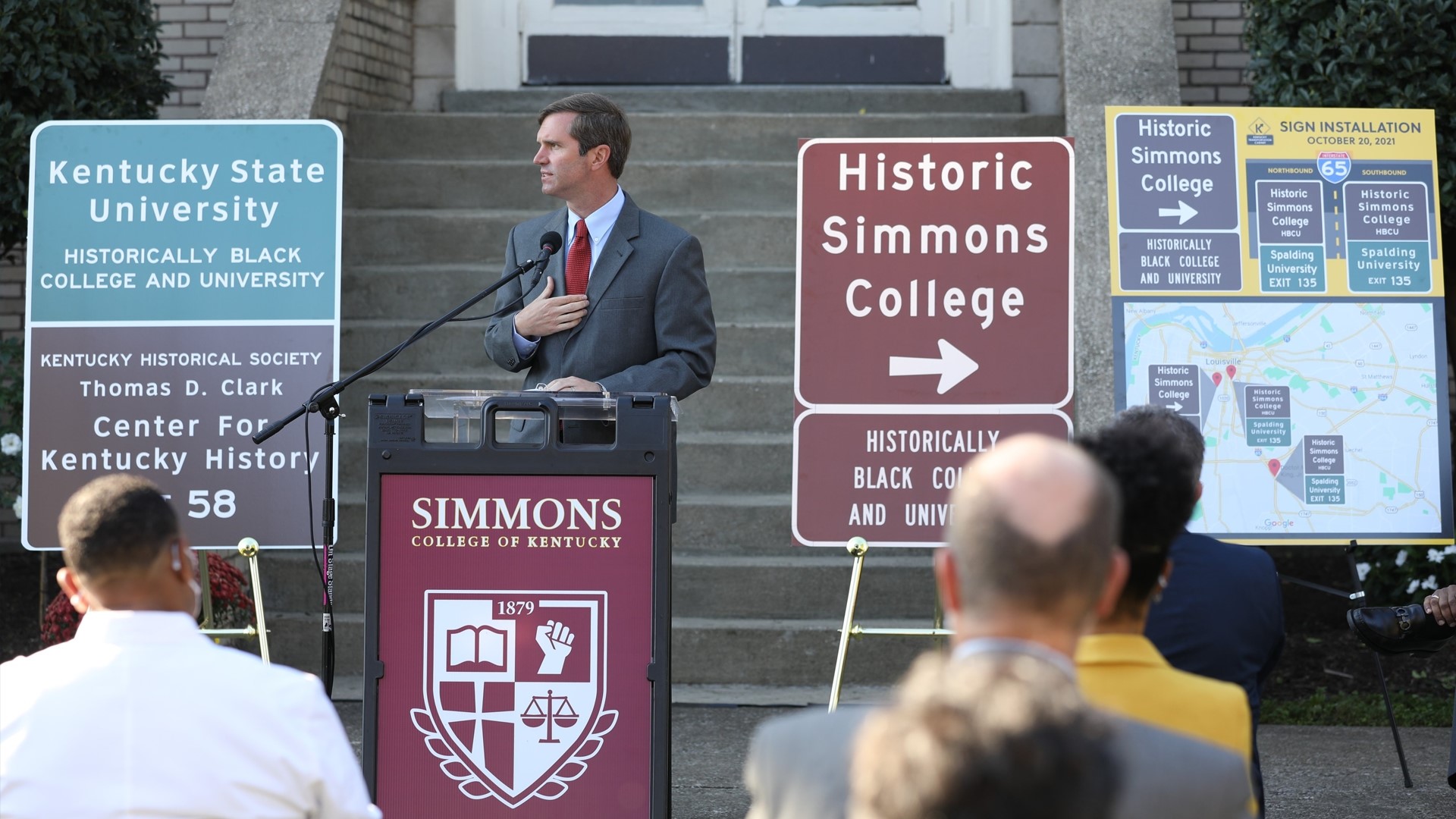 The signs recognizing Kentucky State and Simmons College of Kentucky as the state's two Historically Black Colleges and Universities will be installed this week.