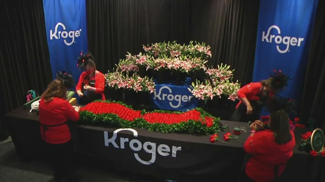 Kroger begins crafting garland of roses for kentucky derby 149