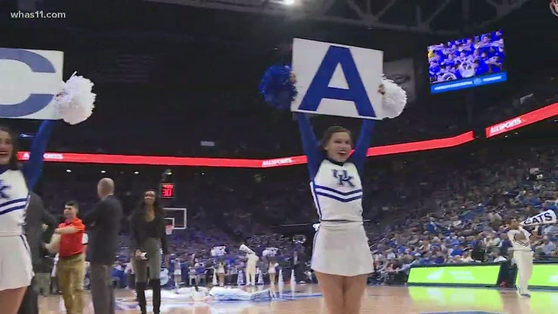 Wildcat fans see them at every Kentucky basketball and football game but soon, people from around the world will get to see the U-K Cheerleaders perform. The 23-time national champions were selected to represent Team U-S-A at the Winter Olympics. Our Shay