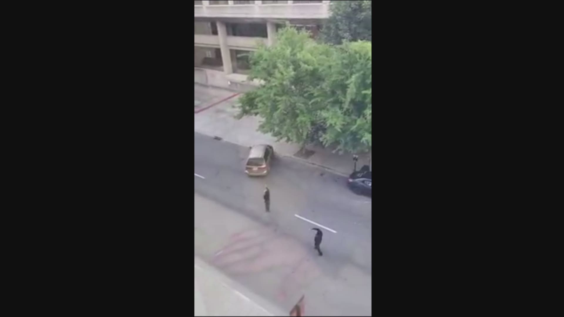 Louisville protester hit by car, videos show