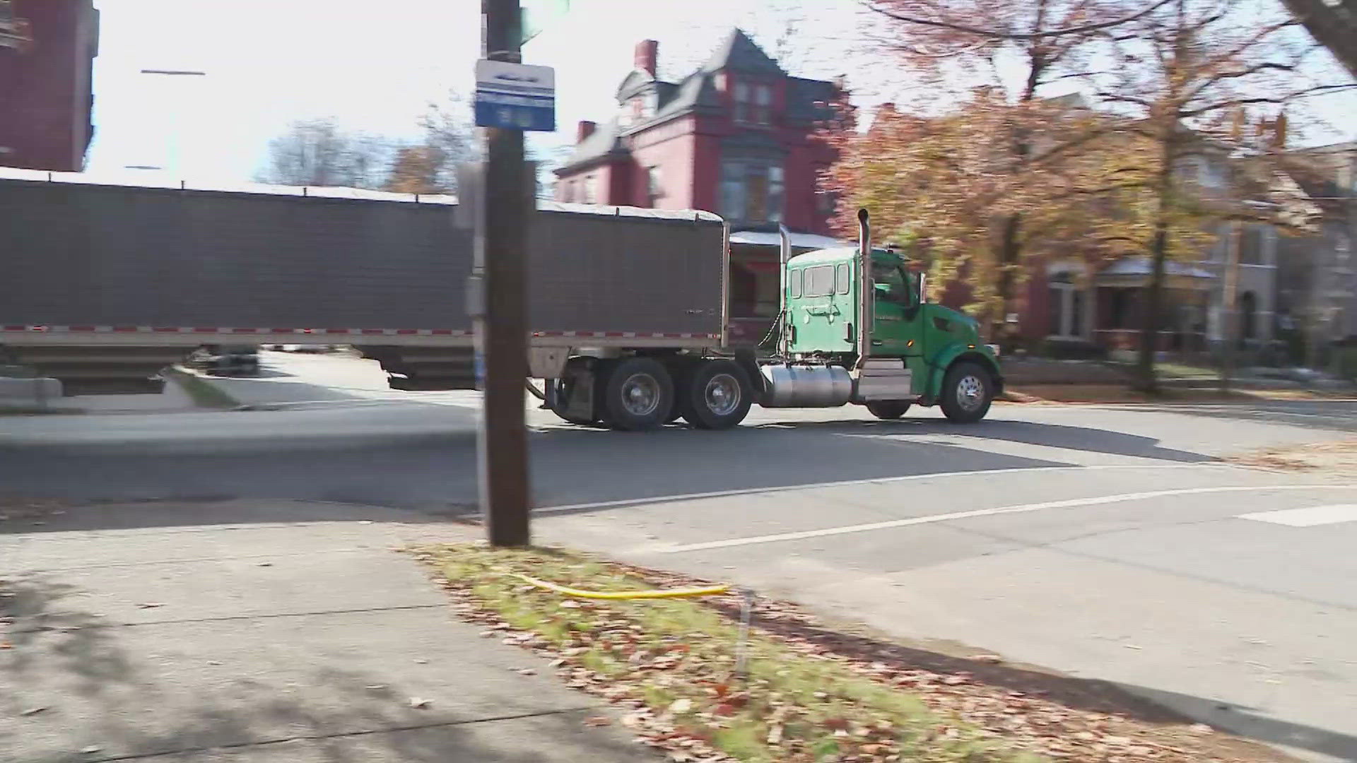 The proposed ordinance would control the large trucks traveling through Old Louisville.