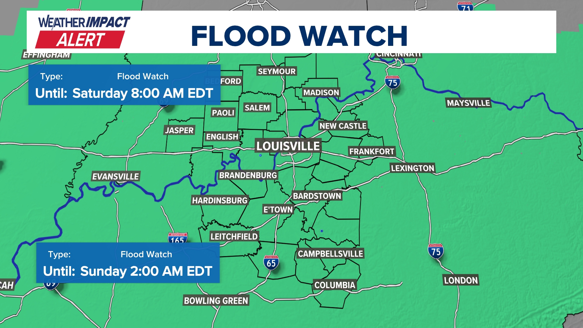 NWS expands Flood Watch issued for Kentucky and southern Indiana ...