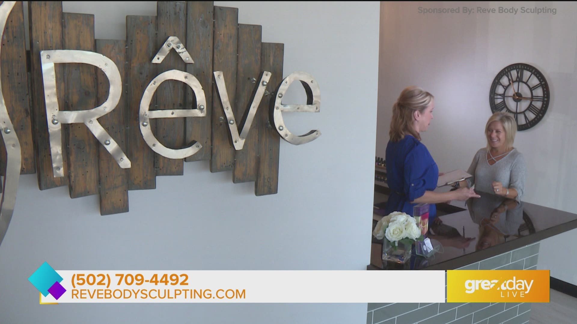 Reve Body Sculpting is located at 12238 Shelbyville Rd in Louisville, KY. For more information, go to ReveBodySculpting.com or call 502-709-4492.