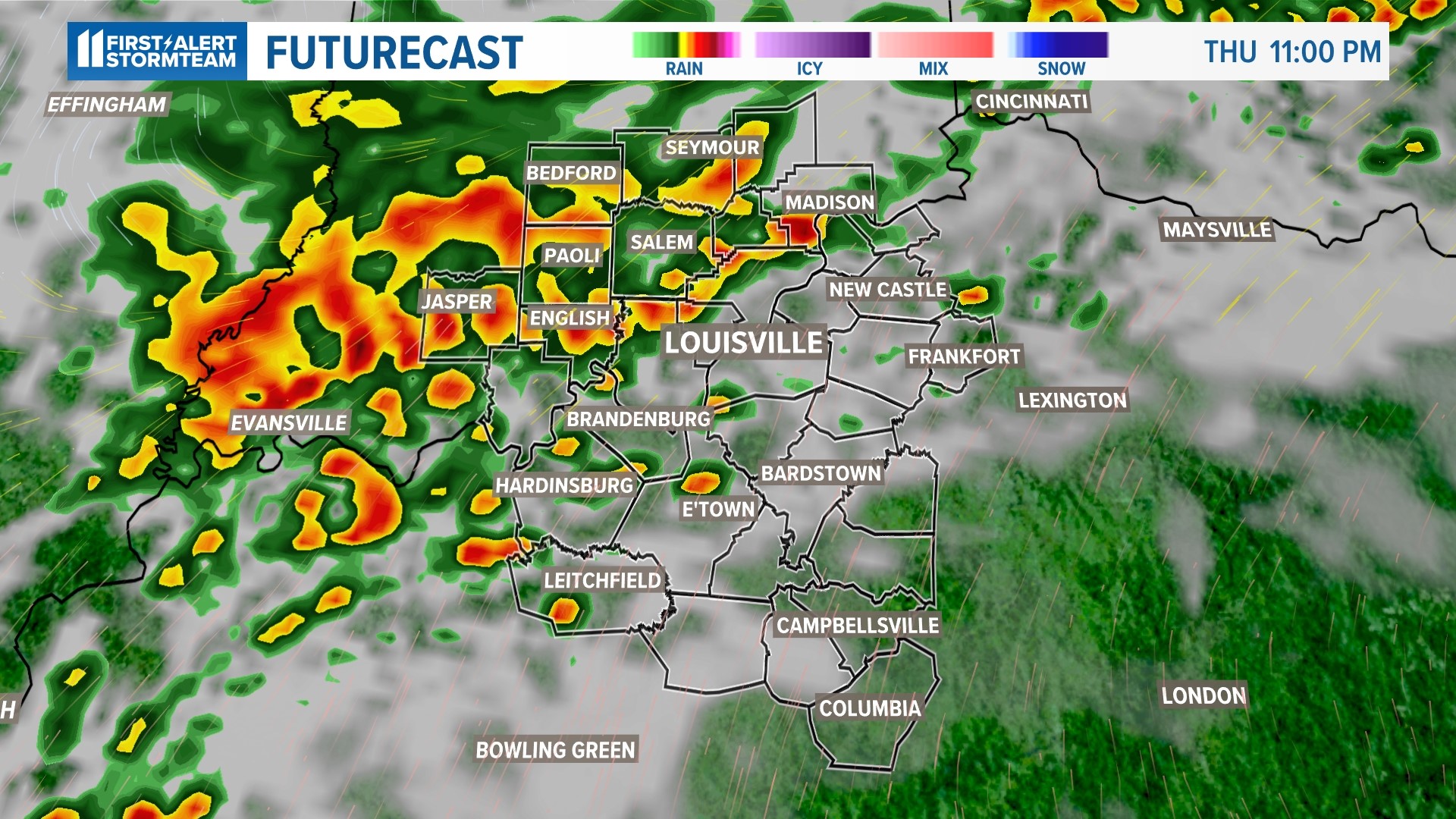 Severe thunderstorms in Kentucky, Indiana on Thursday; Radar here ...