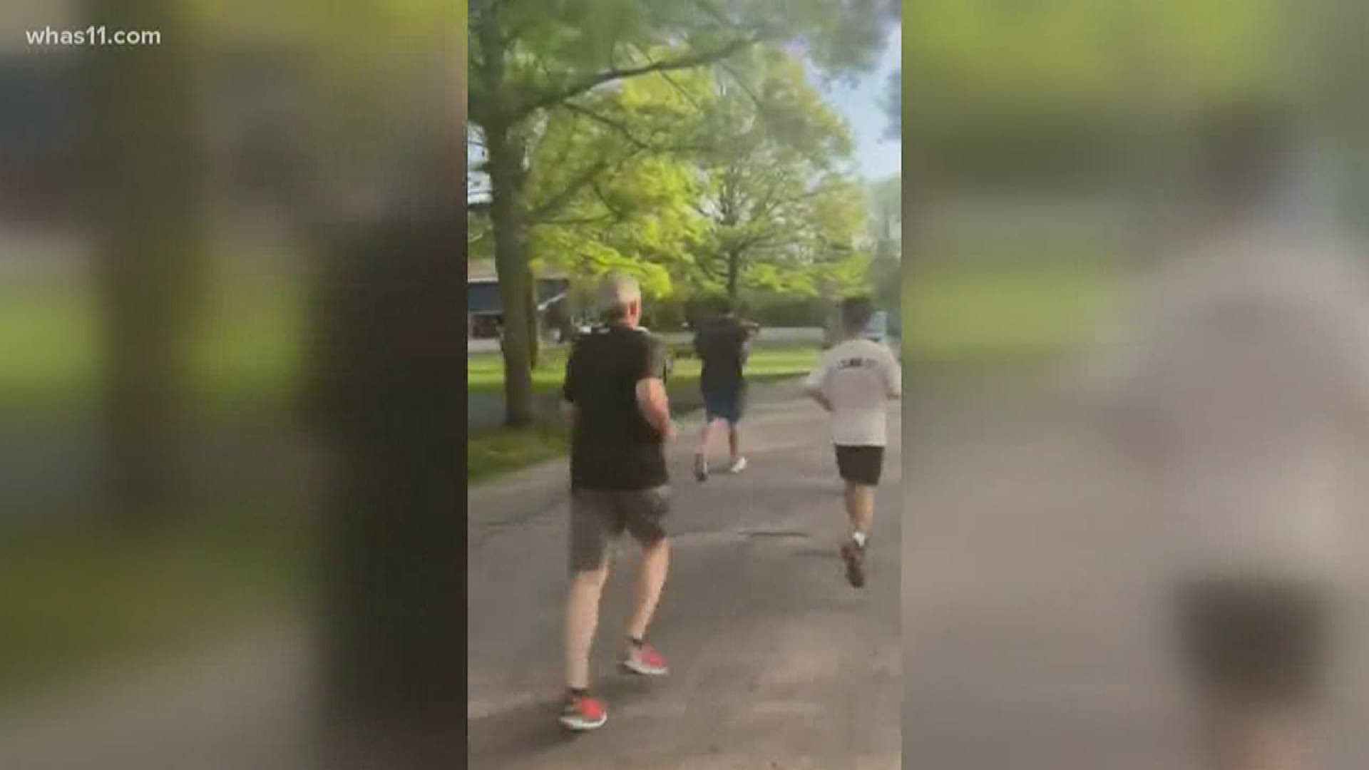 One New Albany principal is getting creative to stay connected to his students. He wanted his run to encourage those to donate to the school's scholarship fund.