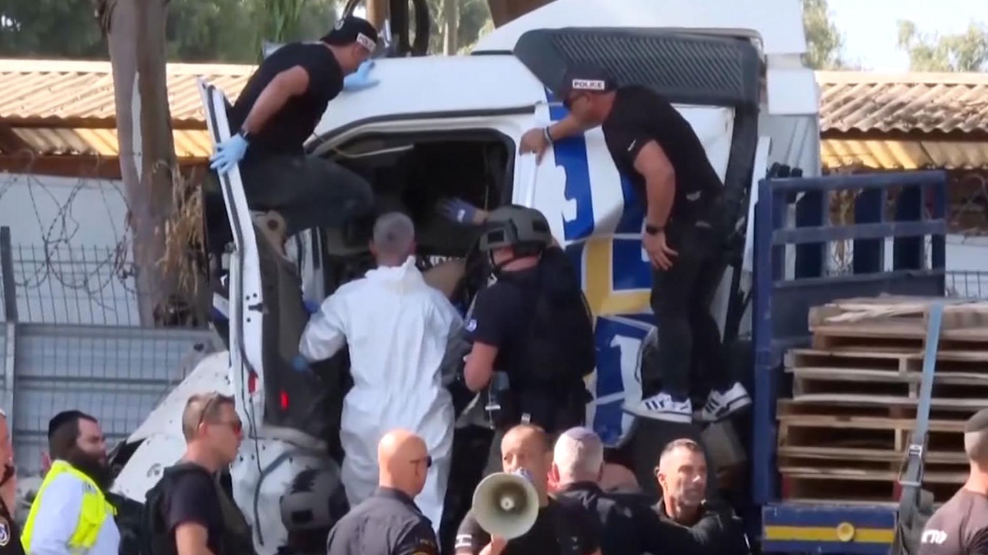 Israeli police investigating a potential terror attack after a truck plowed into a bus stop near Tel Aviv, killing a 72-year-old man and injuring more than 30 others